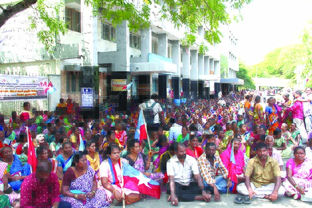 மதுரையில் தூய்மைப் பணியாளர்கள் தொடர்வேலைநிறுத்தப் போராட்டம் தொடக்கம்