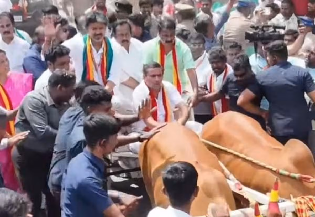 முதல்வர் விஜய்க்கு மாட்டு வண்டி ஓட்டியவரால் சர்ச்சை