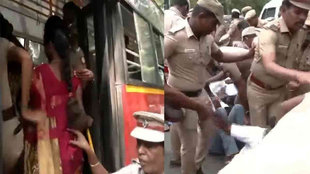 மருத்துவப் பணியாளர்கள் போராட்டம் : 450 பேர் மீது வழக்கு பதிவு!