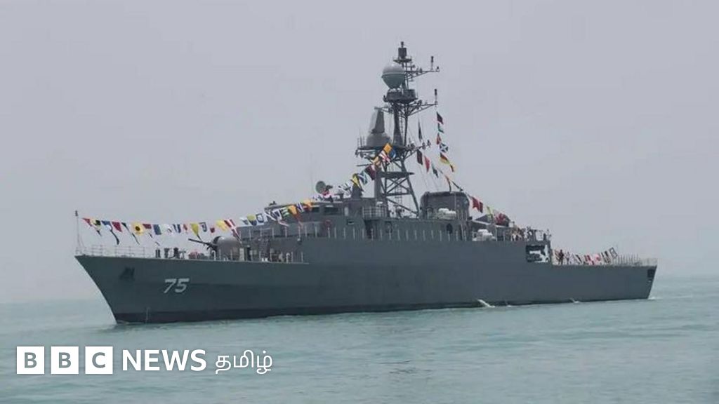 இலங்கை அருகே மூழ்கிய இரான் கடற்படை கப்பல்