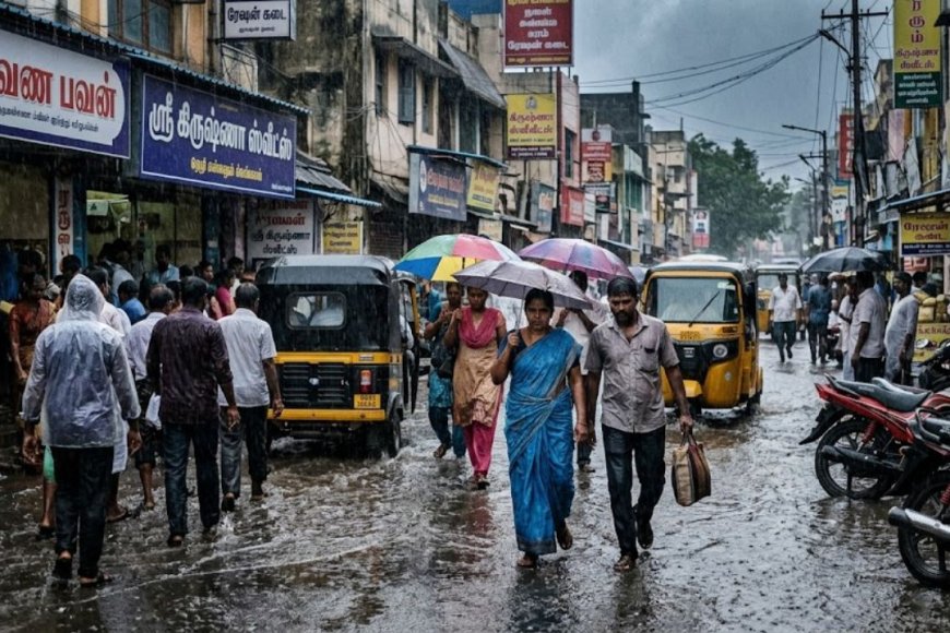 வளிமண்டல காற்றழுத்த தாழ்வு பாதை, தமிழகத்தில் 16 மாவட்டங்களில் கனமழைக்கு வாய்ப்பு: வானிலை ஆய்வு மையம்