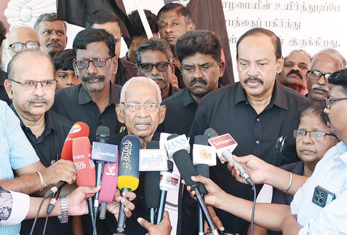 கலைஞர் பிறந்த நாளில், சென்னையில் செய்தியாளர்களிடையே தமிழர் தலைவர் ஆசிரியர் பேட்டி