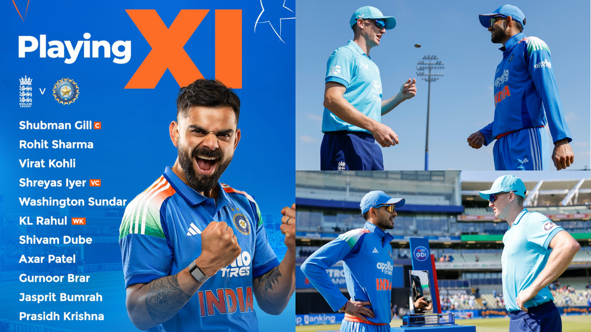 🏏டாஸ் வென்ற இங்கிலாந்து முதலில் பேட்டிங்... இந்திய அணியில் சிவம் துபே, குர்னூர் பிரார்!