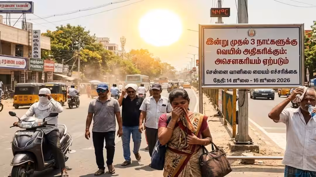 Weather Update: இனி 3 நாட்களுக்கு வீட்டை விட்டு வெளிய வராதீங்க! சென்னை வானிலை மையம் வெளியிட்ட
