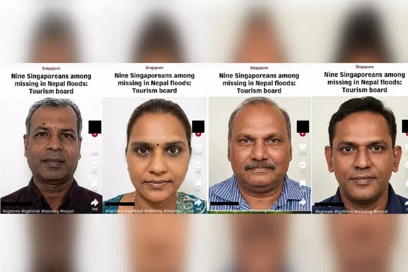 நேப்பாள வெள்ளப்பெருக்கில் காணாமல் போன சிங்கப்பூரர்களின் போலி ஏஐ படங்கள் பரவல்