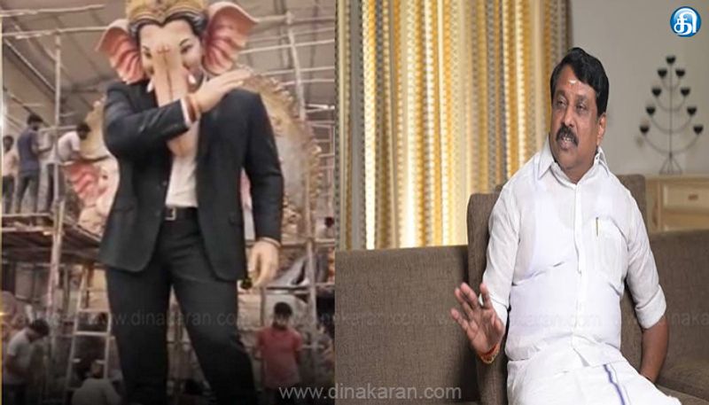 விநாயகர் சிலையை அவமதித்த தவெகவினரைக் கைது செய்க: நயினார் நாகேந்திரன்