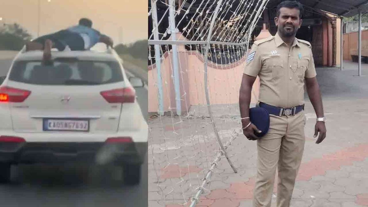 துணிச்சலாகச் செயல்பட்ட காவலர் : குவியும் பாராட்டுகள்!