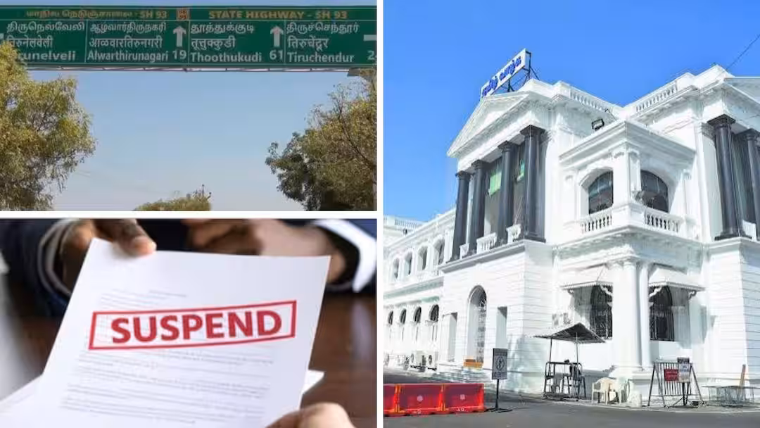 வழிகாட்டிப் பலகையில் இந்தியில் ஊர் பெயர்.! ஆக்‌ஷனில் இறங்கிய சிஎம் விஜய்